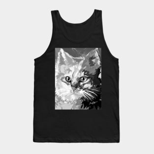 Black and white cat Tank Top